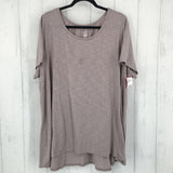 22/24 Round neck swing hem s/s