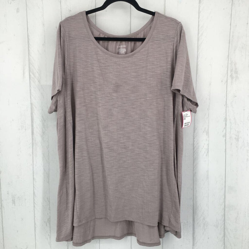 22/24 Round neck swing hem s/s