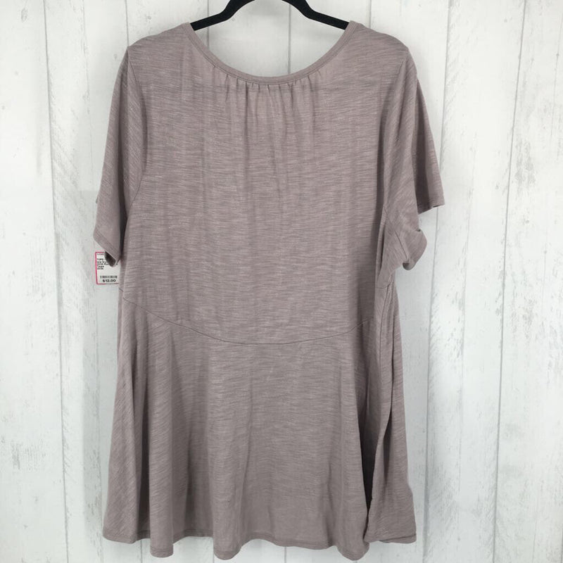 22/24 Round neck swing hem s/s