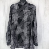 3X printed button down l/s