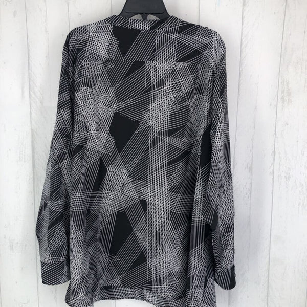 3X printed button down l/s