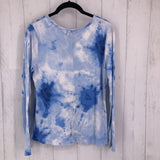 M Tie dye scoop neck l/s