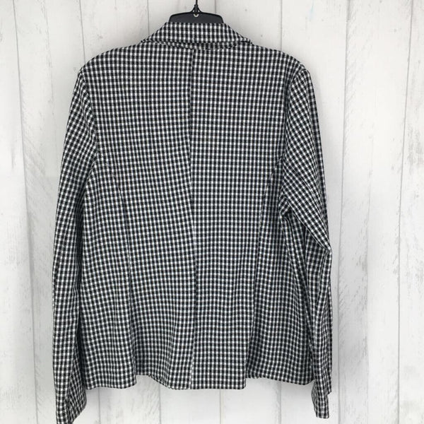 L Houndstooth blazer