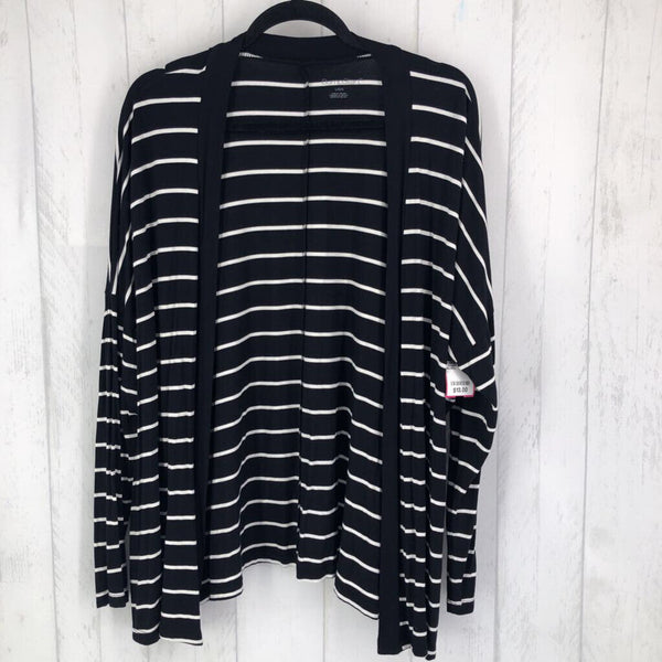 L Striped cardigan l/s