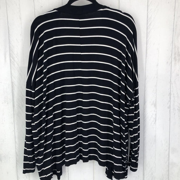 L Striped cardigan l/s