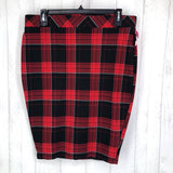 R49 1X Plaid pull on skirt