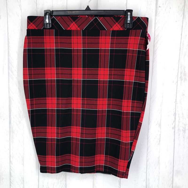 R49 1X Plaid pull on skirt