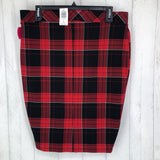 R49 1X Plaid pull on skirt