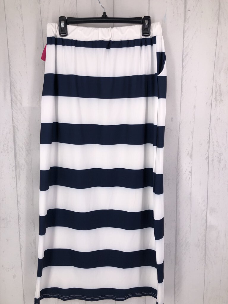 2XL Striped pull on skirt