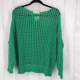 M Crochet pull over sweater