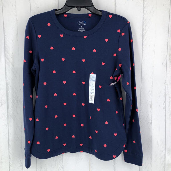 R30 XS Hearts print l/s tee