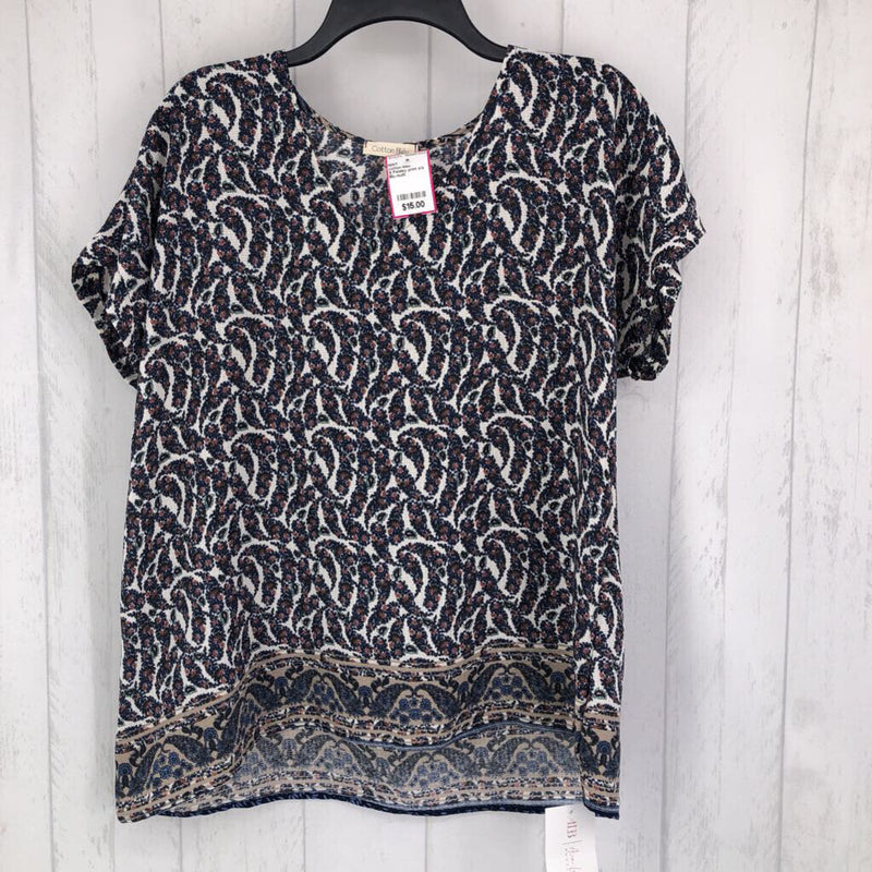 S Paisley print s/s tunic