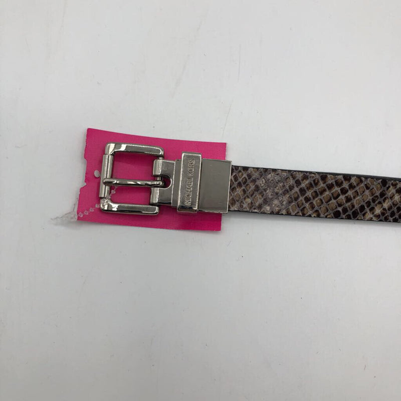 snakeskin print belt