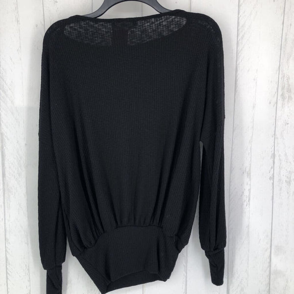 S Ribbed fitted waist l/s