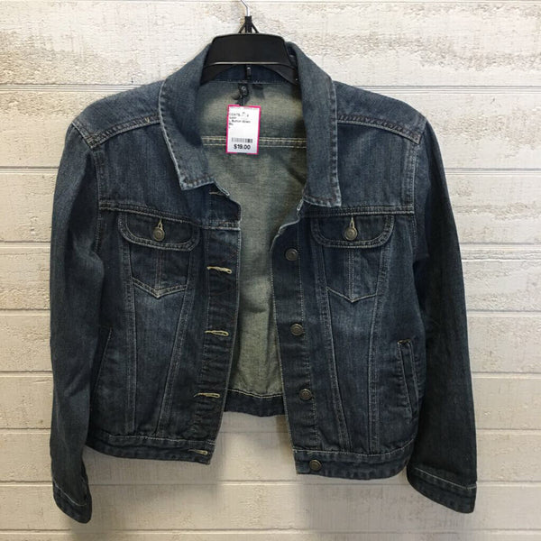 L Button down denim jacket