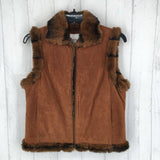 M Fur lined full-zip vest