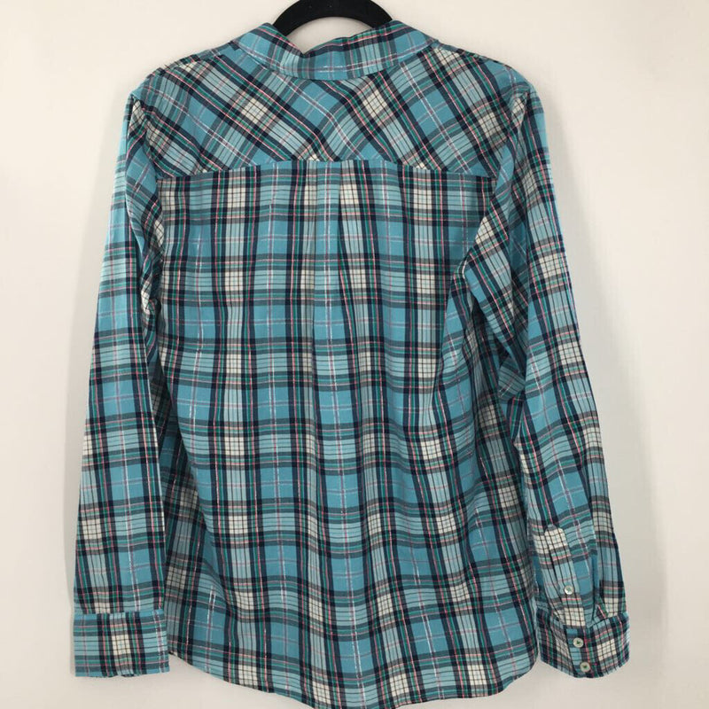 MS Plaid button down l/s