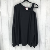 2x one shoulder l/s top