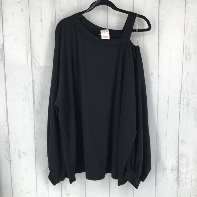 2x one shoulder l/s top