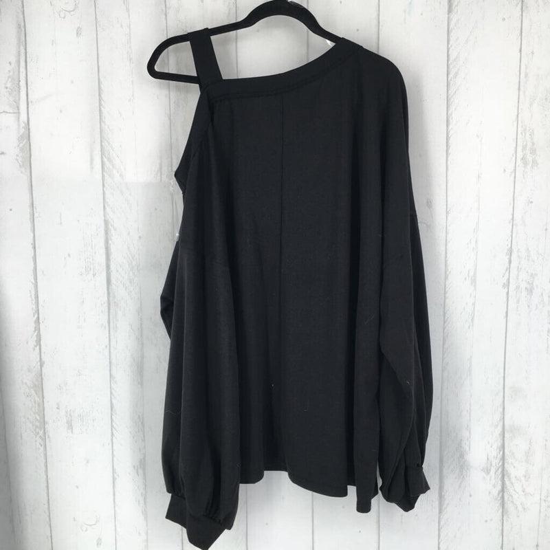 2x one shoulder l/s top