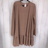 3x l/s ruffle hem tunic