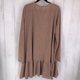 3x l/s ruffle hem tunic