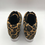 NWOB 8 Leopard suede wedge sneaker