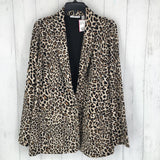 L Animal print blazer