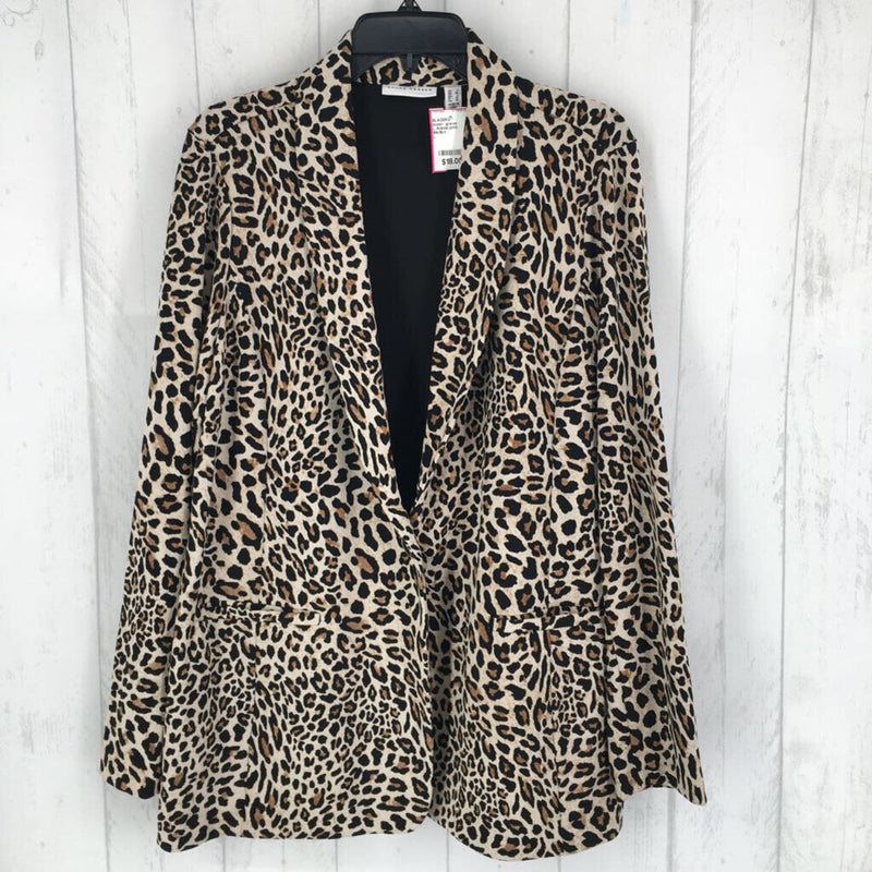 L Animal print blazer