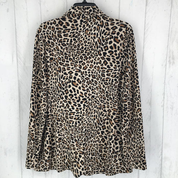 L Animal print blazer