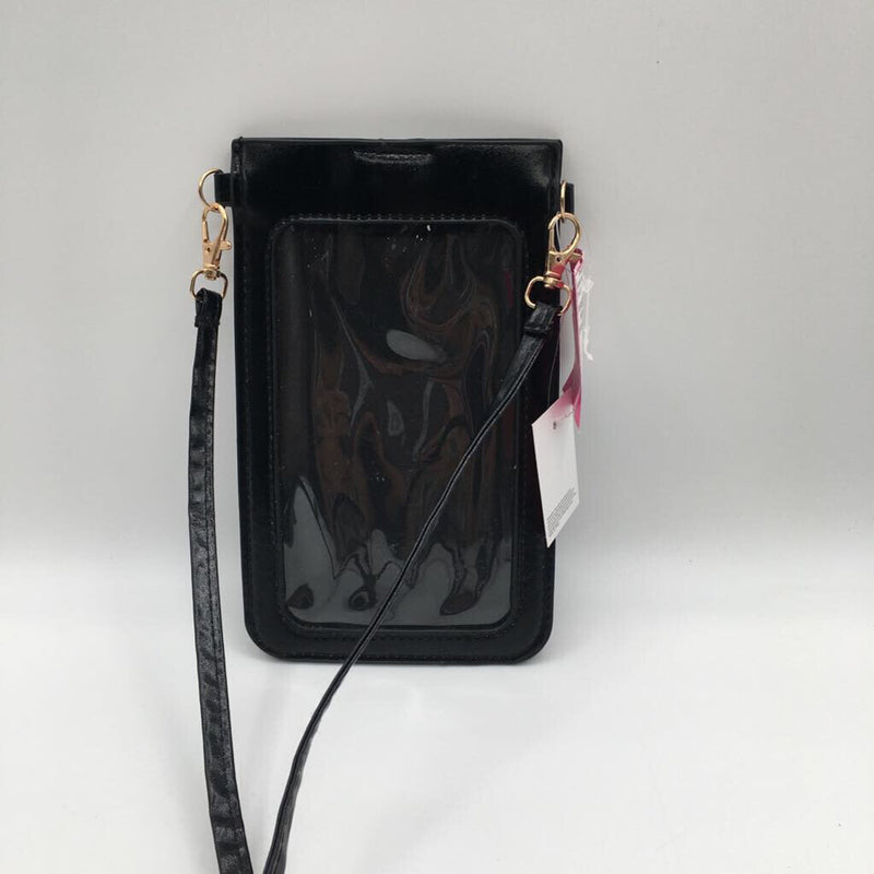 NWT rhinestone clear phone crossbody