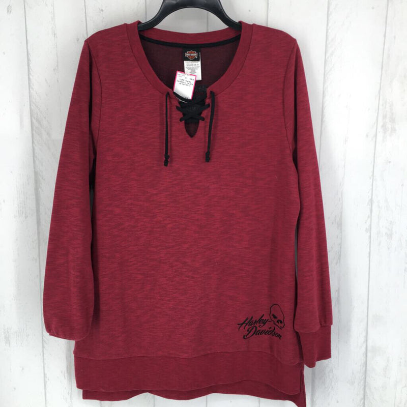 L l/s lace up top