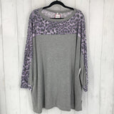 NWT 3x animal print l/s top