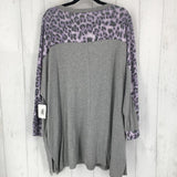 NWT 3x animal print l/s top