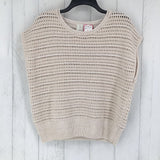 L Metalic accent sweater