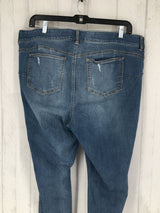 22R elastic waist distressed