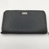 zip around embossed wallet