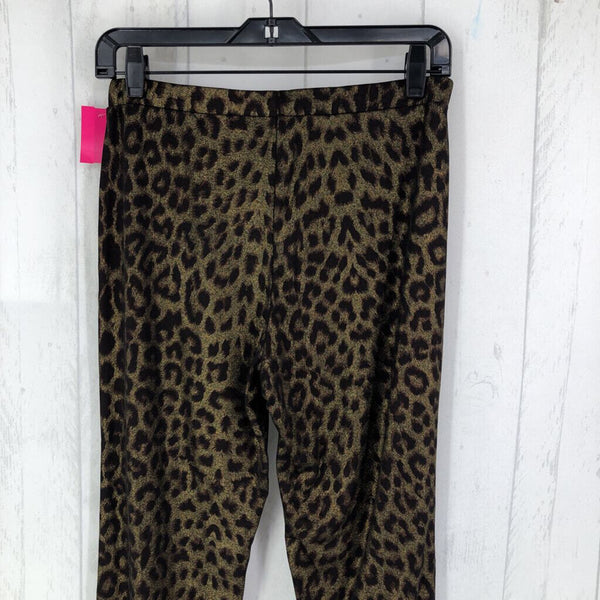 S Metallic animal print legging