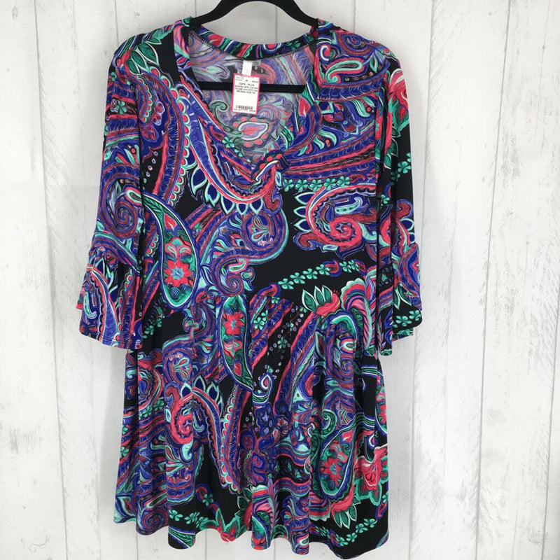 1xl bell s/s print top