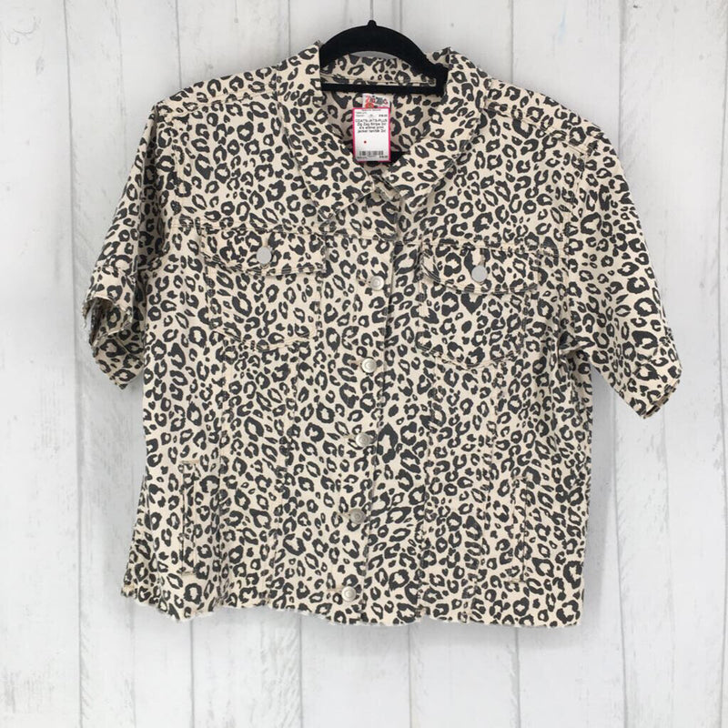 2xl s/s animal print jacket