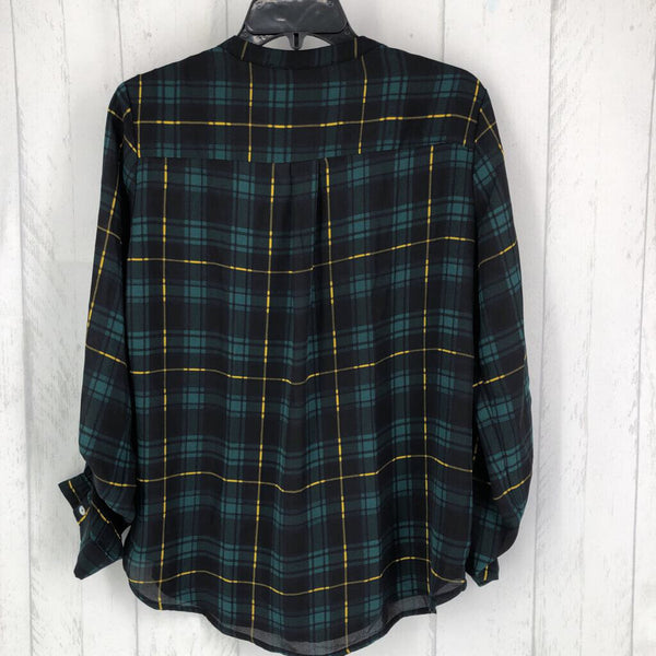 S plaid button down l/s