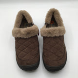 8.5 faux fur lined slip on loafers