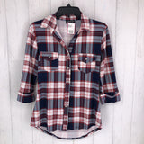 S Plaid button down l/s