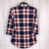 S Plaid button down l/s