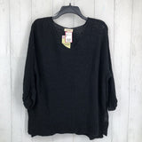 S/M Drop shoulder 3/4 slv sweater