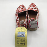 7.5 flower print espadrille flats