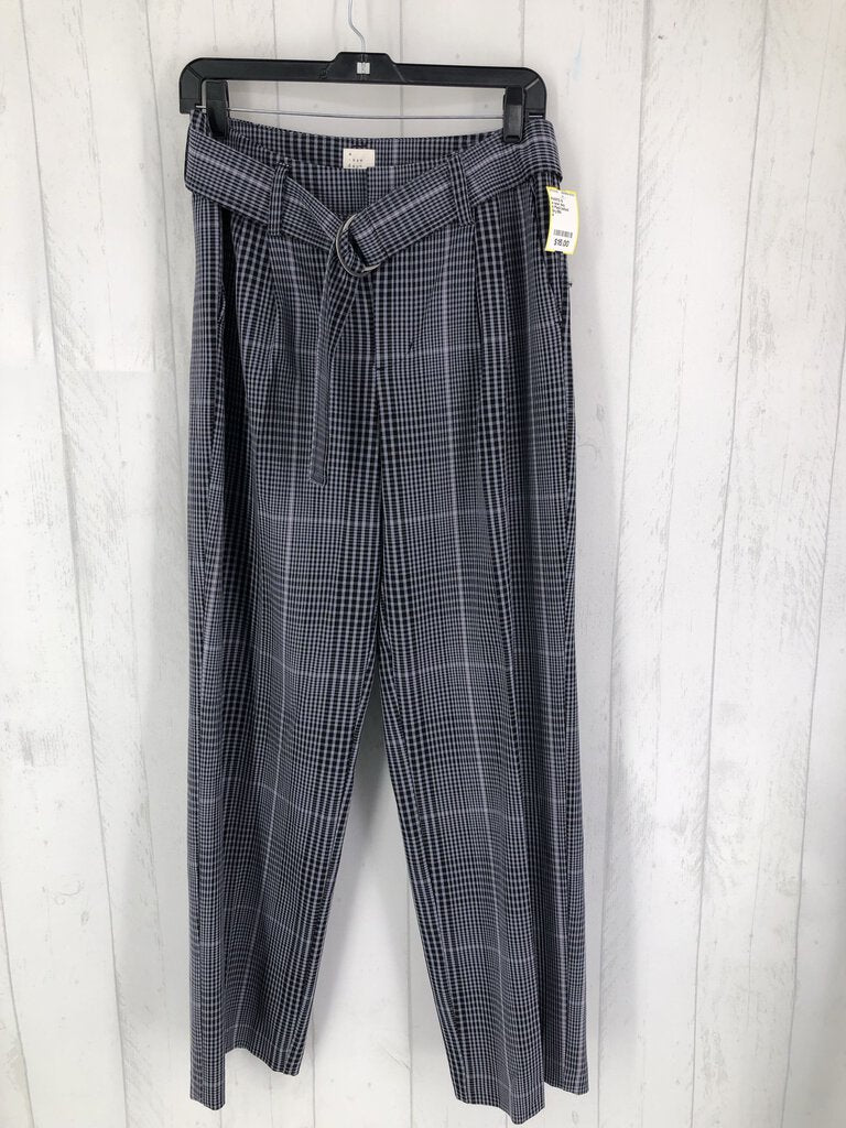 4 Plaid belted trouser