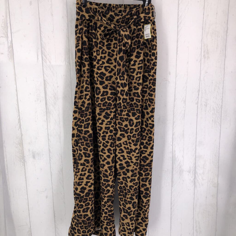 0(XL) Animal print belted pant