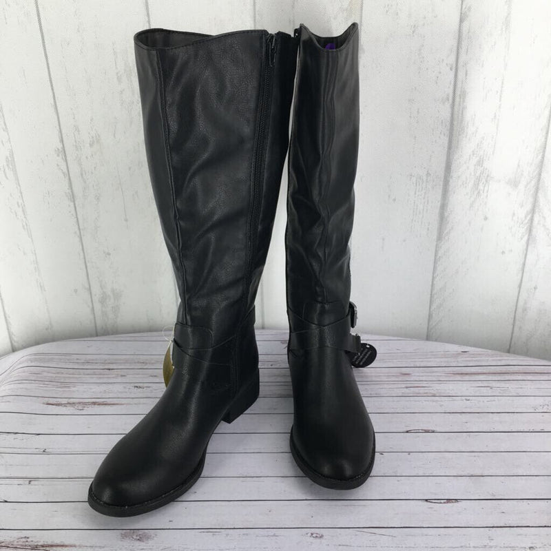 8M Faux leather riding boot