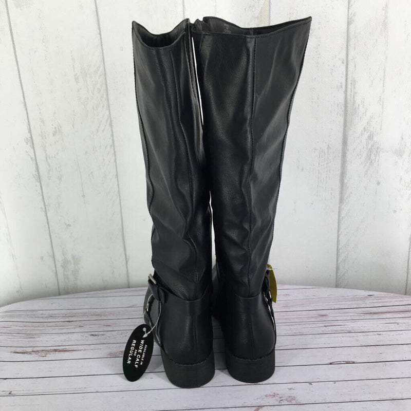 8M Faux leather riding boot